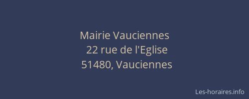 Mairie Vauciennes