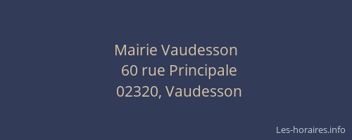 Mairie Vaudesson