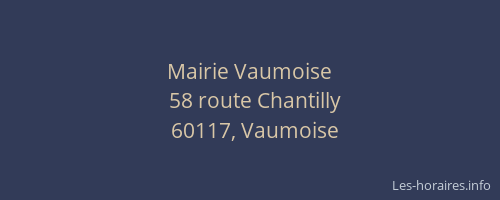 Mairie Vaumoise