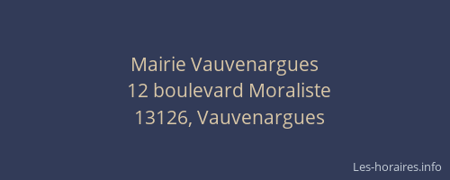 Mairie Vauvenargues