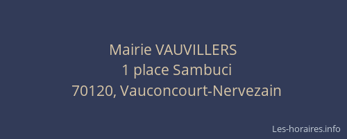 Mairie VAUVILLERS