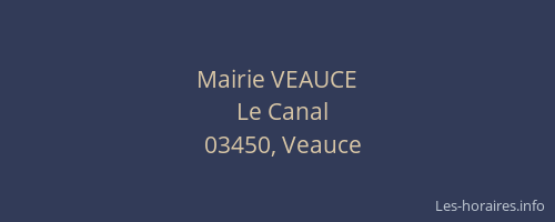 Mairie VEAUCE
