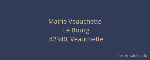 Mairie Veauchette