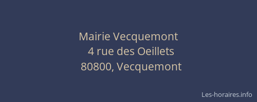 Mairie Vecquemont