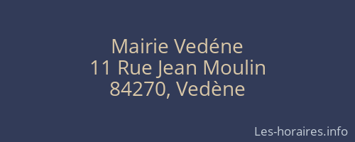 Mairie Vedéne