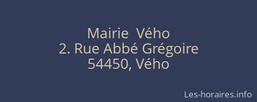 Mairie  Vého