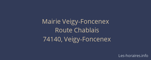 Mairie Veigy-Foncenex