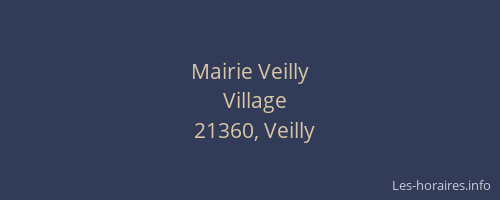 Mairie Veilly