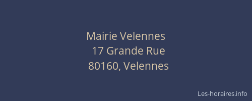 Mairie Velennes