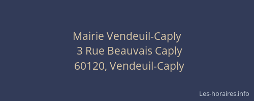 Mairie Vendeuil-Caply
