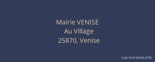 Mairie VENISE