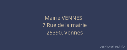 Mairie VENNES