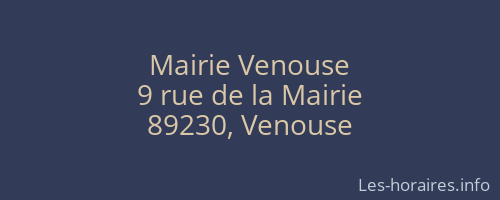 Mairie Venouse