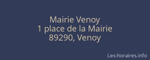 Mairie Venoy