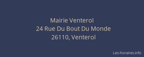 Mairie Venterol