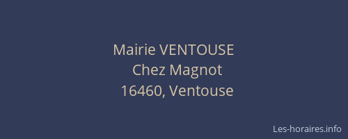 Mairie VENTOUSE