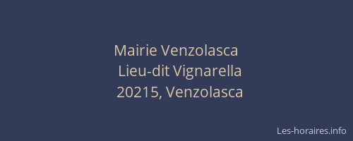 Mairie Venzolasca