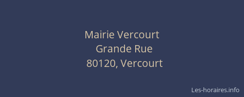 Mairie Vercourt