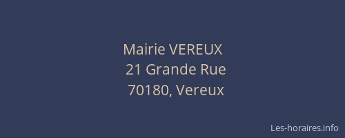 Mairie VEREUX