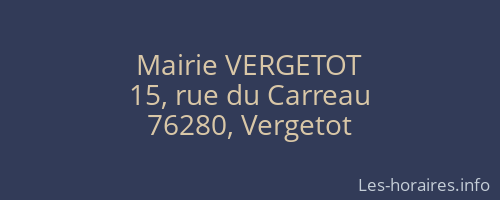 Mairie VERGETOT