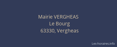 Mairie VERGHEAS