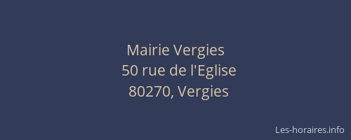 Mairie Vergies