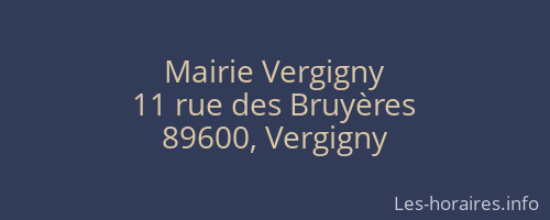 Mairie Vergigny