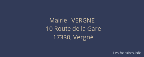 Mairie   VERGNE