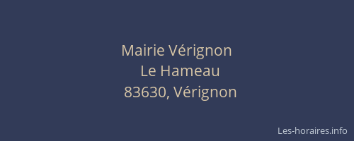 Mairie Vérignon
