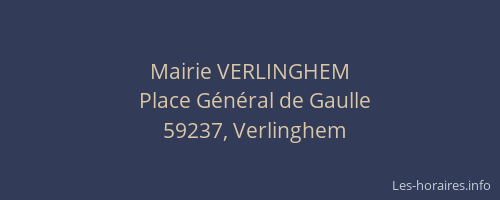 Mairie VERLINGHEM