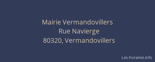 Mairie Vermandovillers