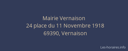 Mairie Vernaison