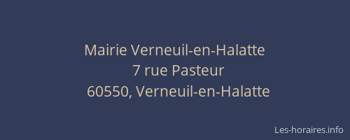 Mairie Verneuil-en-Halatte