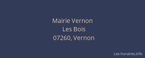 Mairie Vernon