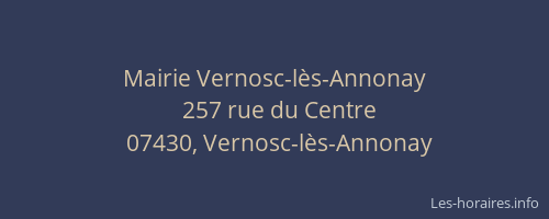 Mairie Vernosc-lès-Annonay