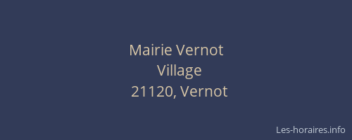 Mairie Vernot
