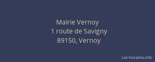 Mairie Vernoy