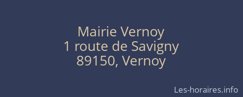 Mairie Vernoy