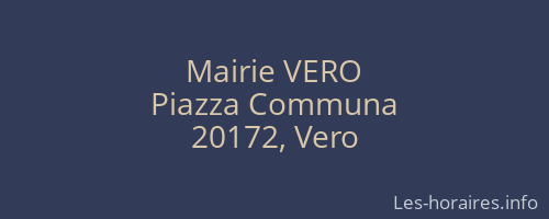 Mairie VERO