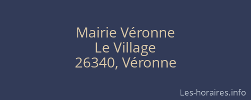 Mairie Véronne