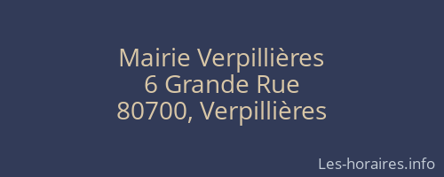 Mairie Verpillières