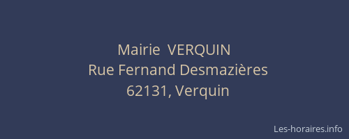 Mairie  VERQUIN