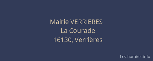 Mairie VERRIERES
