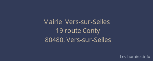 Mairie  Vers-sur-Selles