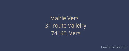 Mairie Vers