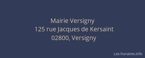 Mairie Versigny