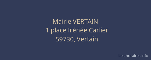 Mairie VERTAIN