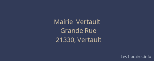 Mairie  Vertault