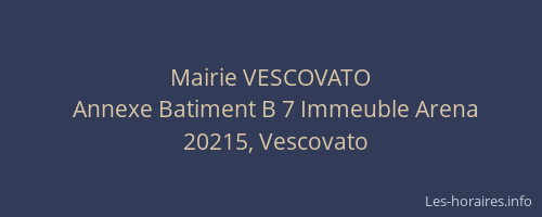 Mairie VESCOVATO