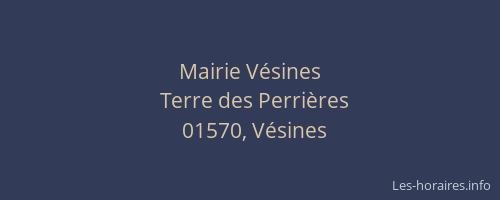 Mairie Vésines